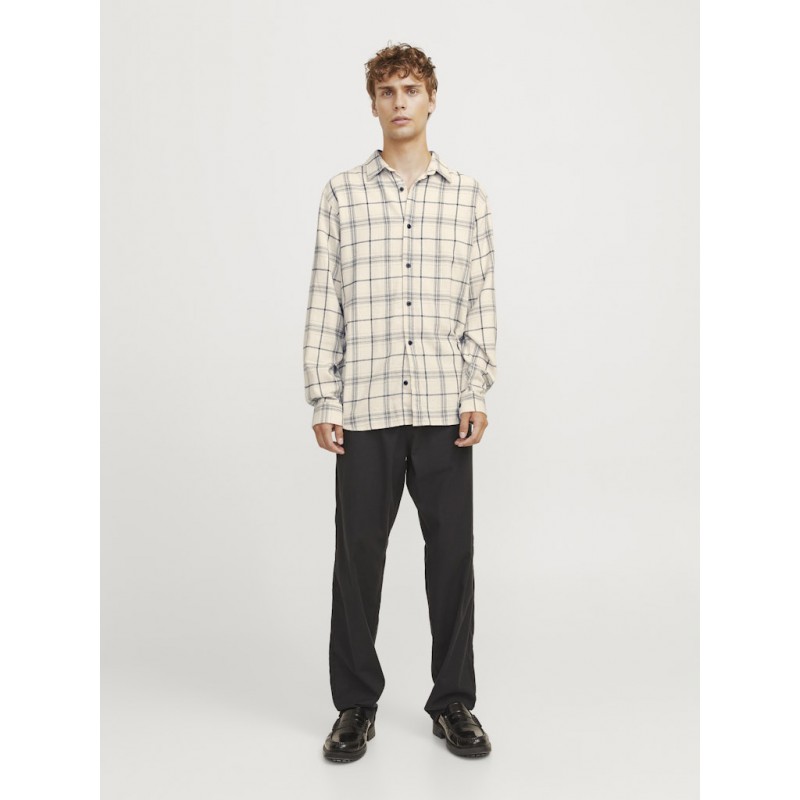 JJ Rebel Chase Ternet L/S Skjorte - Moonbeam