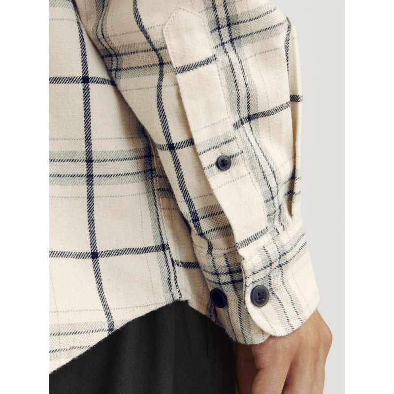 JJ Rebel Chase Ternet L/S Skjorte - Moonbeam