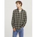 JJ Rebel Chase Ternet L/S Skjorte - Forest Night