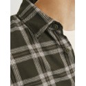 JJ Rebel Chase Ternet L/S Skjorte - Forest Night