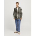 JJ Rebel Chase Ternet L/S Skjorte - Forest Night