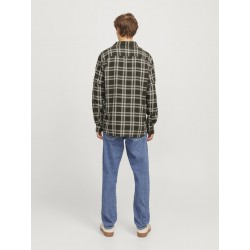 JJ Rebel Chase Ternet L/S Skjorte - Forest Night