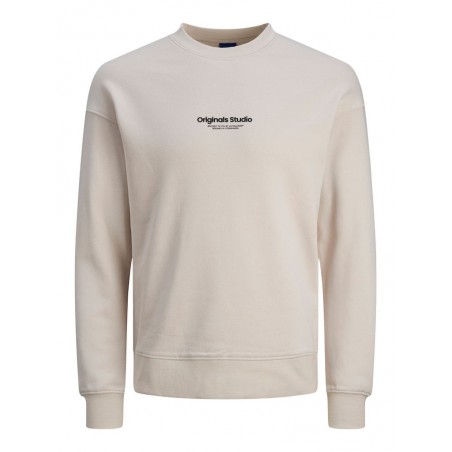 JACK & JONES Vesterbro Crew Hals Sweatshirt - Moonbeam