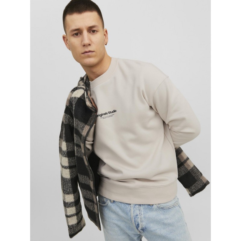 JACK & JONES Vesterbro Crew Hals Sweatshirt - Moonbeam