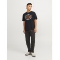 JACK & JONES Logo Rund Hals T-shirt - Sort