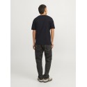 JACK & JONES Logo Rund Hals T-shirt - Sort