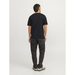 JACK & JONES Logo Rund Hals T-shirt - Sort