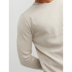 JACK & JONES Emil Let Strik - Oatmeal