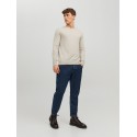 JACK & JONES Emil crew neck pullover - Oatmeal