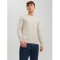 JACK & JONES Emil crew neck pullover - Oatmeal