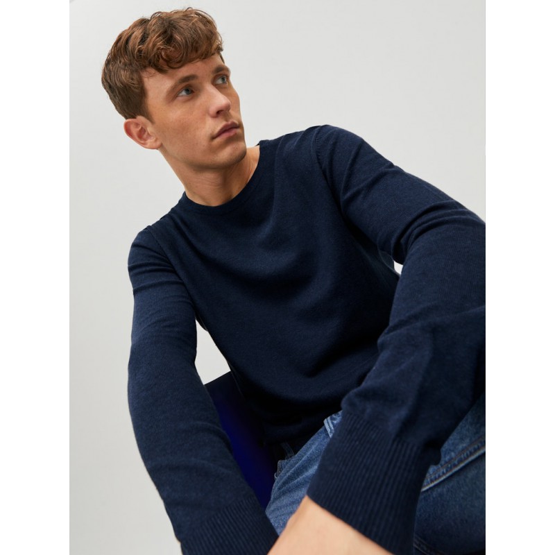 JACK & JONES Emil crew neck pullover - Navy Blazer