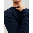JACK & JONES Emil crew neck pullover - Navy Blazer