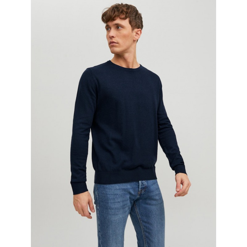 JACK & JONES Emil crew neck pullover - Navy Blazer
