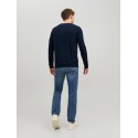 JACK & JONES Emil crew neck pullover - Navy Blazer