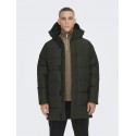 ONLY & SONS Carl Lang Quilted Frakke - Peat