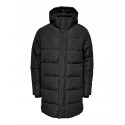 ONLY & SONS Carl Lang Quilted Frakke - Sort