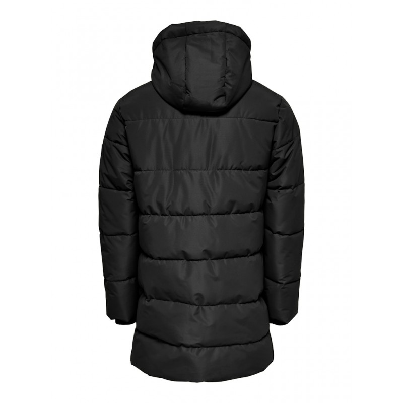 ONLY & SONS Carl Lang Quilted Frakke - Sort