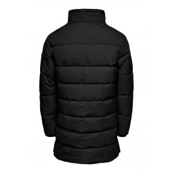 ONLY & SONS Carl Lang Quilted Frakke - Sort