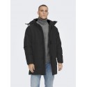 ONLY & SONS Carl Lang Quilted Frakke - Sort