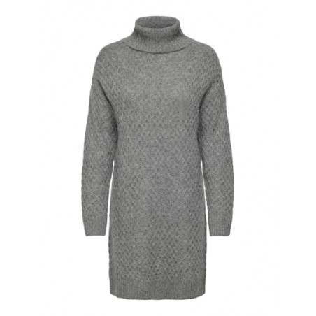JDY Bigum Strik Kjole - Medium Grey Melange