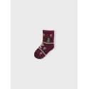 NAME IT Baby/ Mini Julestrømper 3-Pak - Cabernet