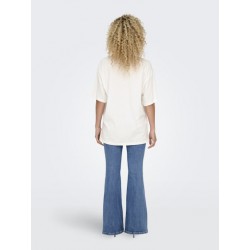 ONLY Santa Life Oversize Top Xmas - Cloud Dancer