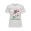 ONLY X-MAS T-shirt - Cloud Dancer