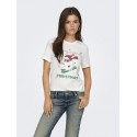 ONLY X-MAS T-shirt - Cloud Dancer