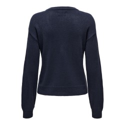 ONLY Xmas Langærmet Balloon O-Neck Box Knt - Night Sky