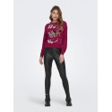 ONLY Xmas Strikket Julesweater - Chili Pepper