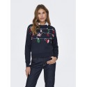 ONLY Xmas Strikket Julesweater - Night Sky