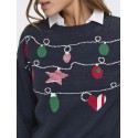 ONLY Xmas Strikket Julesweater - Night Sky
