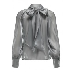 JDY Dani Bow Top - Silver