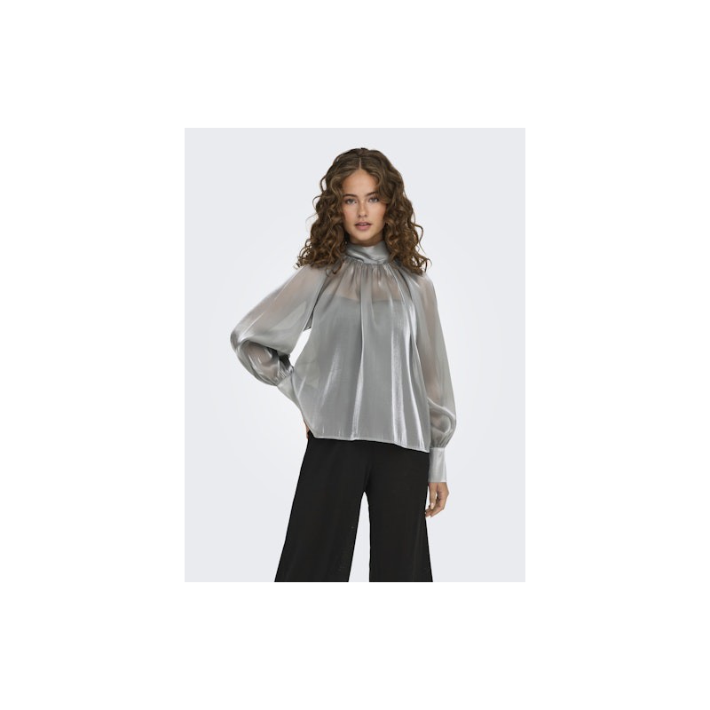 JDY Dani Bow Top - Silver