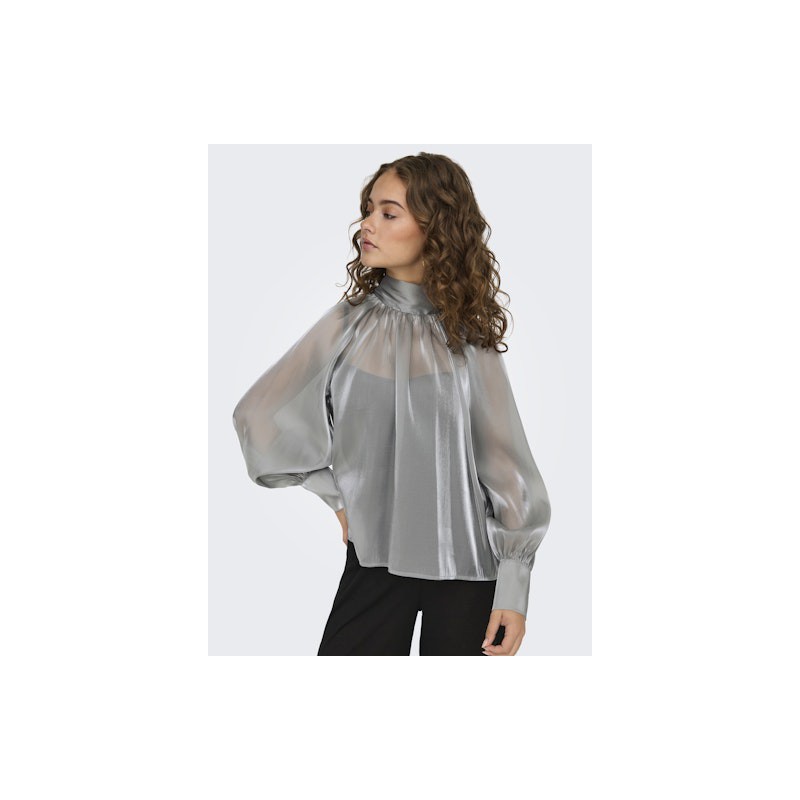 JDY Dani Bow Top - Silver