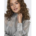 JDY Dani Bow Top - Silver