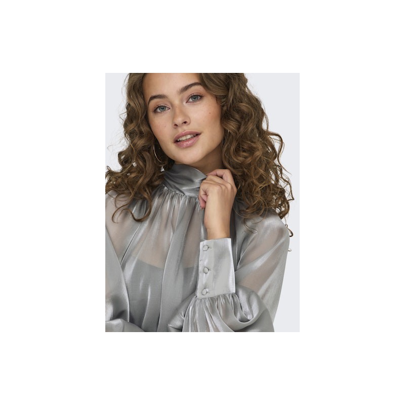 JDY Dani Bow Top - Silver