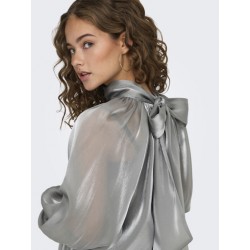JDY Dani Bow Top - Silver