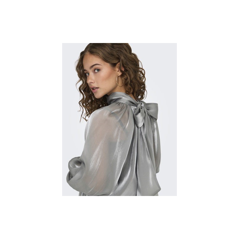 JDY Dani Bow Top - Silver