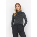 SOYACONCEPT - Violetta Bluse Sort/Metallic
