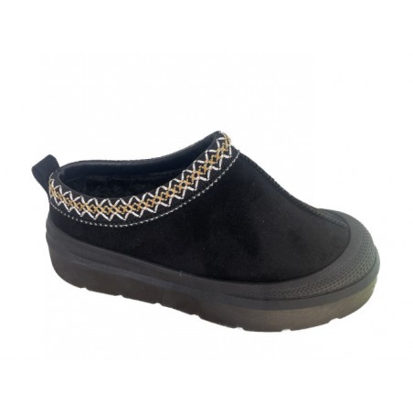 Slippers Med Mønster - Sort