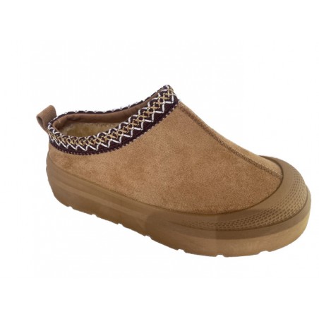 Slippers Med Mønster - Camel