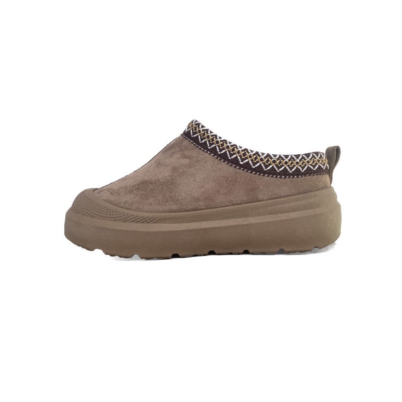 Slippers Med Mønster - Khaki