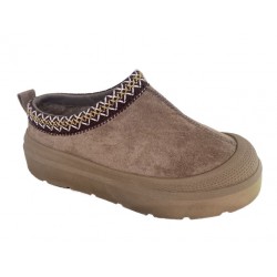 Slippers Med Mønster - Khaki