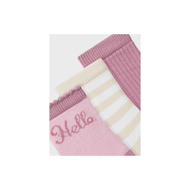 NAME IT Ritta 3 Pak Strømper - Corsage