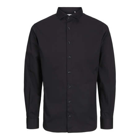 JACK & JONES JUNIOR Jjeaxel Stretch Shirt Langærmet  Junior - Sort