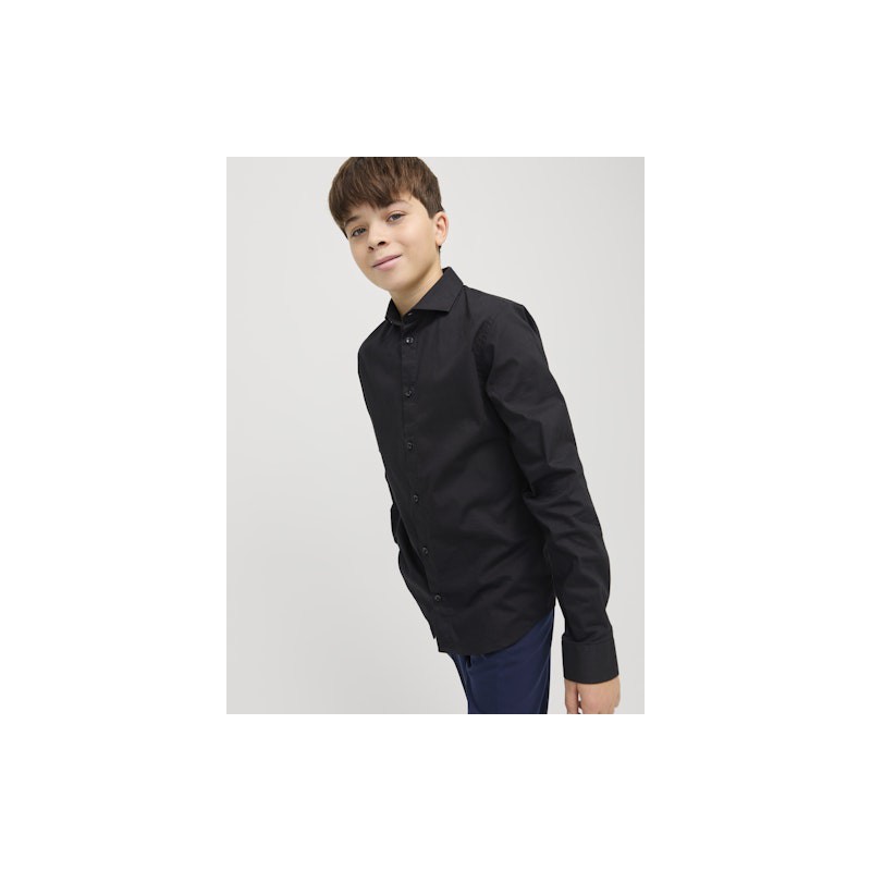 JACK & JONES JUNIOR Jjeaxel Stretch Skjorte Junior - Sort