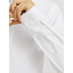 JACK & JONES JUNIOR Jjeaxel Stretch Skjorte Junior - Hvid