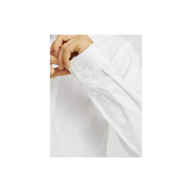 JACK & JONES JUNIOR Jjeaxel Stretch Skjorte Junior - Hvid