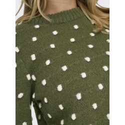 JDY Sigrid Life Puff Strik - Winter Moss